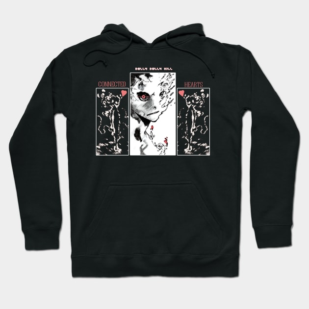 Dolly Kill Kill ''CONNECTED HEARTS'' V1 Hoodie by riventis66